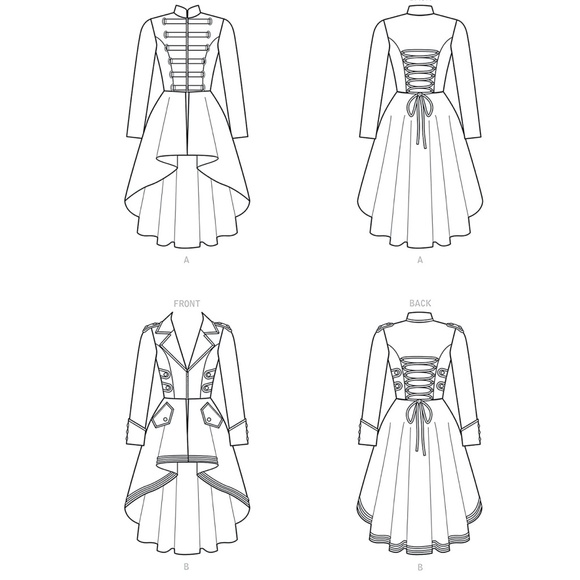 Simplicity 9086 19th Century Look Cosplay Dress Female Costume Adult SZ 14-22 - Picture 3 of 4